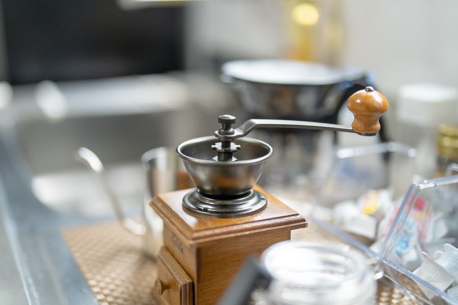 豆から挽くコーヒー